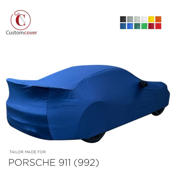 Maßgeschneiderte Autoabdeckung passend für Porsche 911 (992) Aerokit 2019-present  indoor (12 farben) mit Spiegeltaschen, OEM-Qualität und Passform