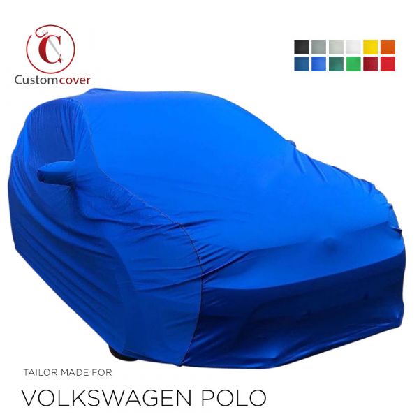 Maßgeschneiderte Autoabdeckung passend für Volkswagen Polo 1994-present  indoor (12 farben) mit Spiegeltaschen, OEM-Qualität und Passform