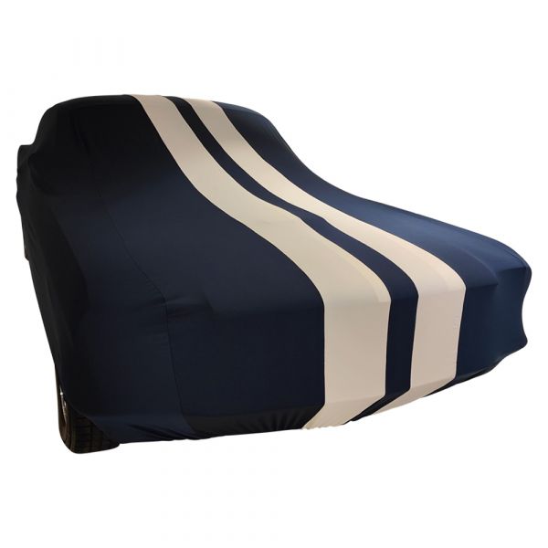 Special design cover fits Toyota GT86 2012-2021 Blue with white striping indoor  car cover