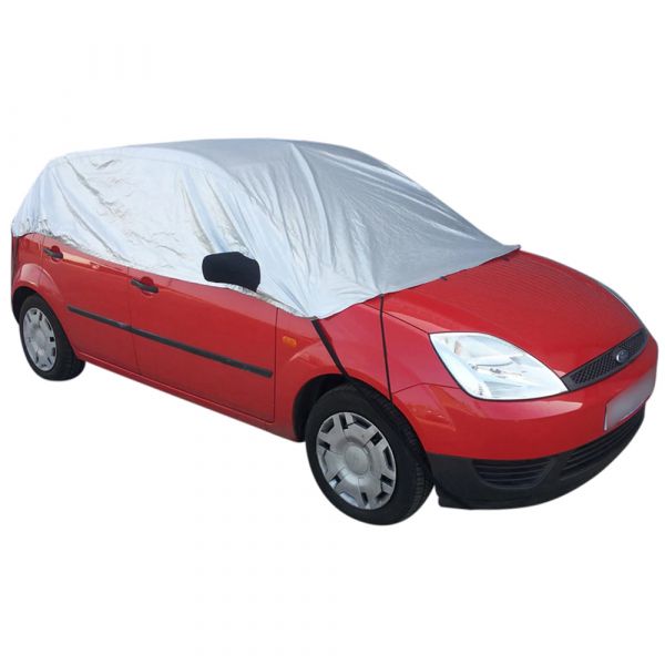 Half cover fits Ford Fiesta (5th gen) 2002-2008 Compact car cover en route  or on the campsite