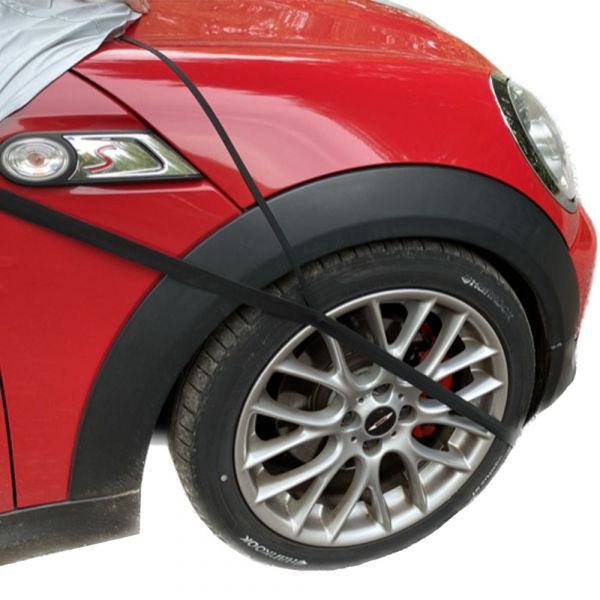 Half cover fits Mini Cooper S (R53) Mk I One 2000-2008 Compact car cover en  route or on the campsite