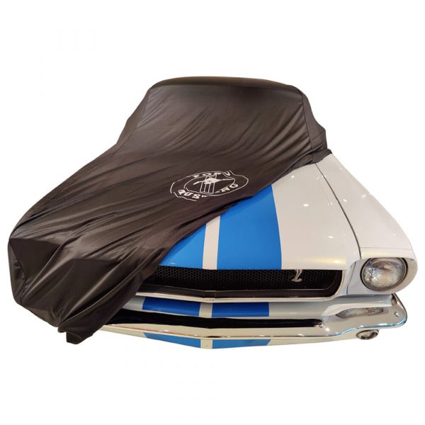 Custom made OEM indoor cover fits Ford Mustang 1 Coupe & Fastback & Cabrio  1964-1973 car cover Berlin Black from stock