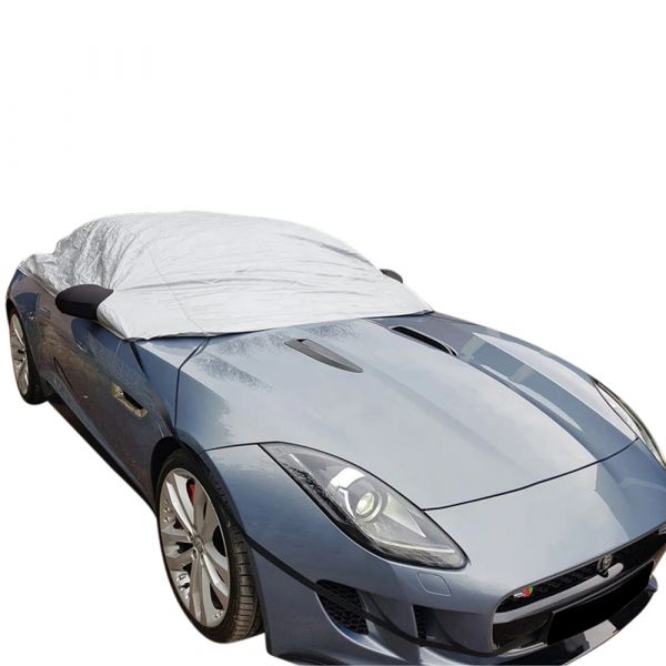 Jaguar F-Type (2013-current) half size car cover with mirror pockets