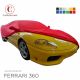 Telo copriauto da interno fatto su misura Ferrari 360 Modena con tasche per gli specchietti