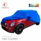 Custom tailored indoor car cover Mini Cooper with mirror pockets
