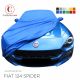 Custom tailored indoor car cover Fiat 124 Spider with mirror pockets