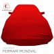Maßgeschneiderte indoor Autoabdeckung Ferrari Mondial Maranello Red mit Spiegeltaschen