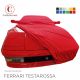 Telo copriauto da interno fatto su misura Ferrari Testarossa con tasche per gli specchietti
