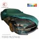 Maßgeschneiderte indoor Autoabdeckung Ford Mustang mit Spiegeltaschen