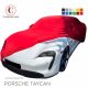 Maßgeschneiderte indoor Autoabdeckung Porsche Taycan mit Spiegeltaschen