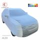 Custom tailored indoor car cover Audi Q7 with mirror pockets