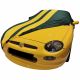 Indoor autohoes MG MGF green with yellow striping