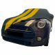 Indoor car cover Mini Cooper Cabrio (F57) Green with yellow striping