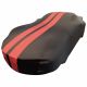 Indoor car cover Porsche 911 (991) GT2 black with red striping