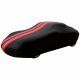 Indoor car cover Porsche 911 (996) Turbo black with red striping
