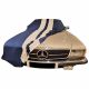 Indoor car cover Mercedes-Benz R107 SL Blue with white striping