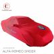 Indoor autohoes Alfa Romeo 916 Spider/GTV Maranello Red met spiegelzakken