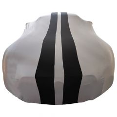 Indoor car cover Fiat 2100 Coupe grey & black striping
