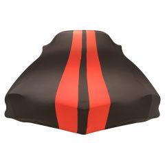 Indoor Autoabdeckung Corvette C5 Cabrio Black with red striping