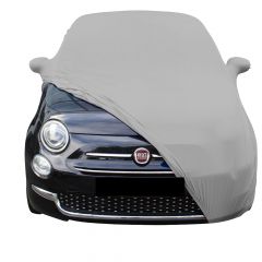 Indoor car cover Fiat 500 C with mirror pockets