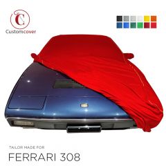Housse voiture sur-mesure intérieur Ferrari 308 avec poches de rétroviseurs