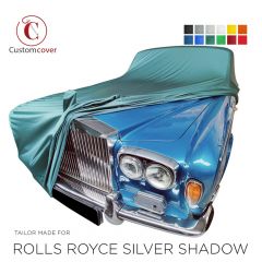 Custom tailored indoor car cover Rolls-Royce Silver Shadow with mirror pockets