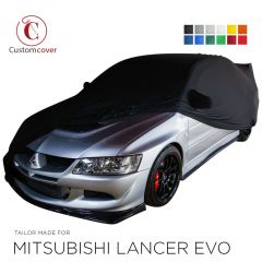 Maßgeschneiderte indoor Autoabdeckung Mitsubishi Lancer mit Spiegeltaschen