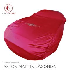 Op maat  gemaakte indoor Aston Martin Lagonda Bordeaux incl. print