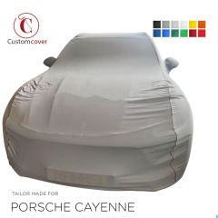 Custom tailored indoor car cover Porsche Cayenne with mirror pockets