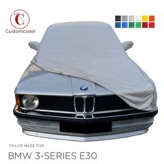 Custom tailored indoor car cover BMW 3-Series E30 with mirror pockets