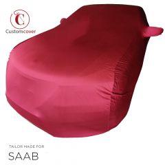 Custom tailored indoor car cover Saab 9-3 with mirror pockets