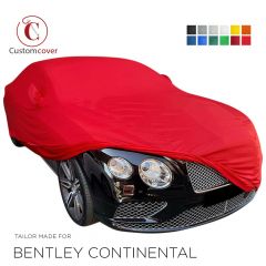 Custom tailored indoor car cover Bentley Continental with mirror pockets