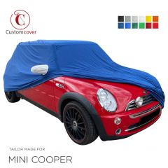 Op maat  gemaakte indoor Mini Cooper cabrio met spiegelzakken