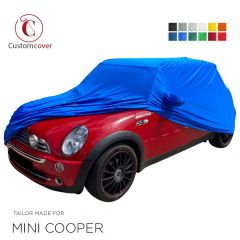 Maßgeschneiderte indoor Autoabdeckung Mini Cooper mit Spiegeltaschen