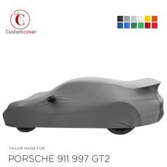 Custom tailored indoor car cover Porsche 911 (997) GT2 with mirror pockets