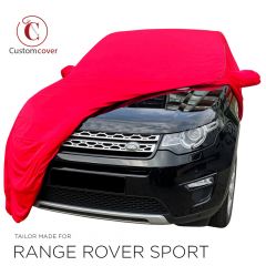 Custom tailored indoor car cover Land Rover Range Rover Sport Maranello Red with mirror pockets