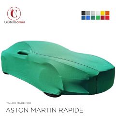 Custom tailored indoor car cover Aston Martin Rapide with mirror pockets