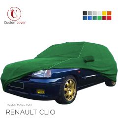 Bâche design spéciale adaptée à Renault Wind 2010-present Green with yellow  striping housse de voiture pour l'intérieur