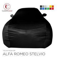 Maßgeschneiderte indoor Autoabdeckung Alfa Romeo Stelvio mit Spiegeltaschen