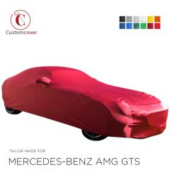 Custom tailored indoor car cover Mercedes-Benz AMG GTS with mirror pockets