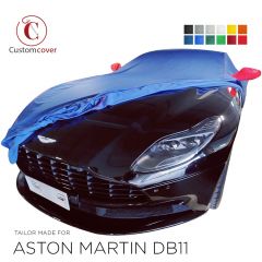 Custom tailored indoor car cover Aston Martin DB11 with mirror pockets