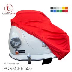 Custom tailored indoor car cover Porsche 356 with mirror pockets