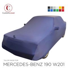 Custom tailored indoor car cover Mercedes-Benz 190 W201 with mirror pockets