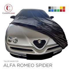 Housse voiture sur-mesure intérieur Alfa Romeo Spider avec poches de rétroviseurs