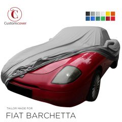 Housse voiture sur-mesure intérieur Fiat Barchetta avec poches de rétroviseurs