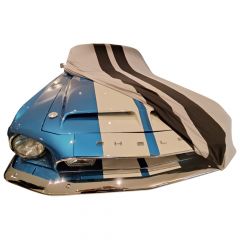 Indoor Autoabdeckung Ford Mustang 1 Fastback Grey with black striping