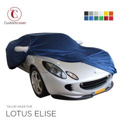 Maßgeschneiderte indoor Autoabdeckung Lotus Elise mit Spiegeltaschen