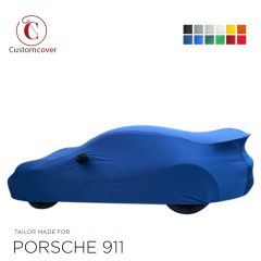 Custom tailored indoor car cover Porsche 911 (991) Aerokit with mirror pockets