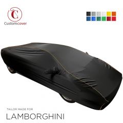 Housse voiture sur-mesure intérieur Lamborghini Jalpa avec poches de rétroviseurs