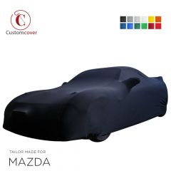 Custom tailored indoor car cover Mazda RX-8 with mirror pockets